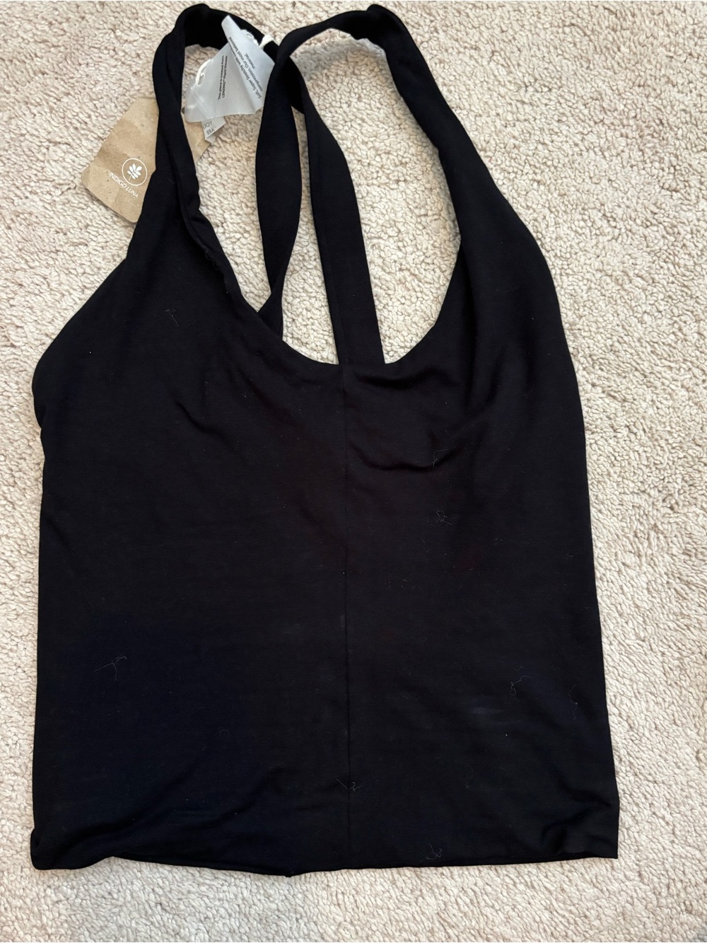 Indigo Luna Agni Cross Tank in Black - Long